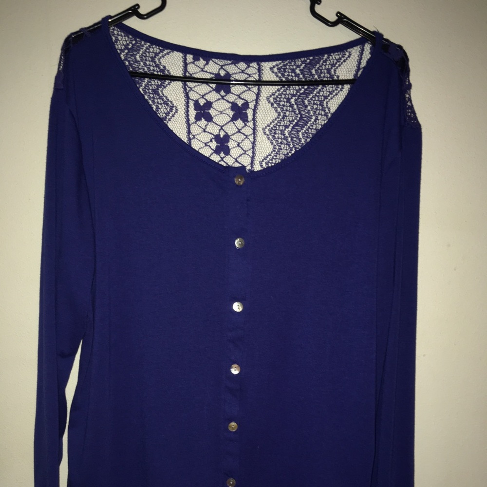 Long sleeve button up cardigan